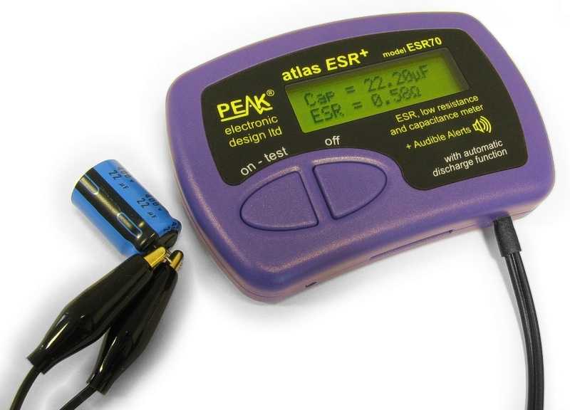 PEAK Atlas ESR Plus - Capacitor Analyser - Model ESR70 with audible alerts
